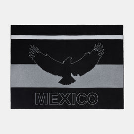 Baja Mexico Cashmere Blanket In Black/White | James Perse Los Angeles