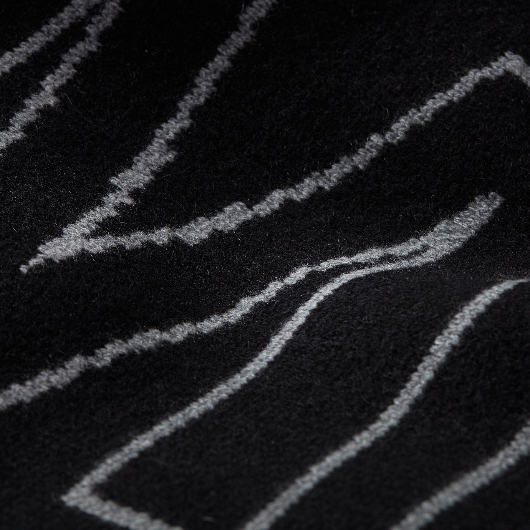 Baja Mexico Cashmere Blanket - Black/White | James Perse Los Angeles