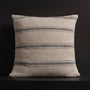 Stripe Textured Gauze Pillow In Natural/Black | James Perse Los Angeles