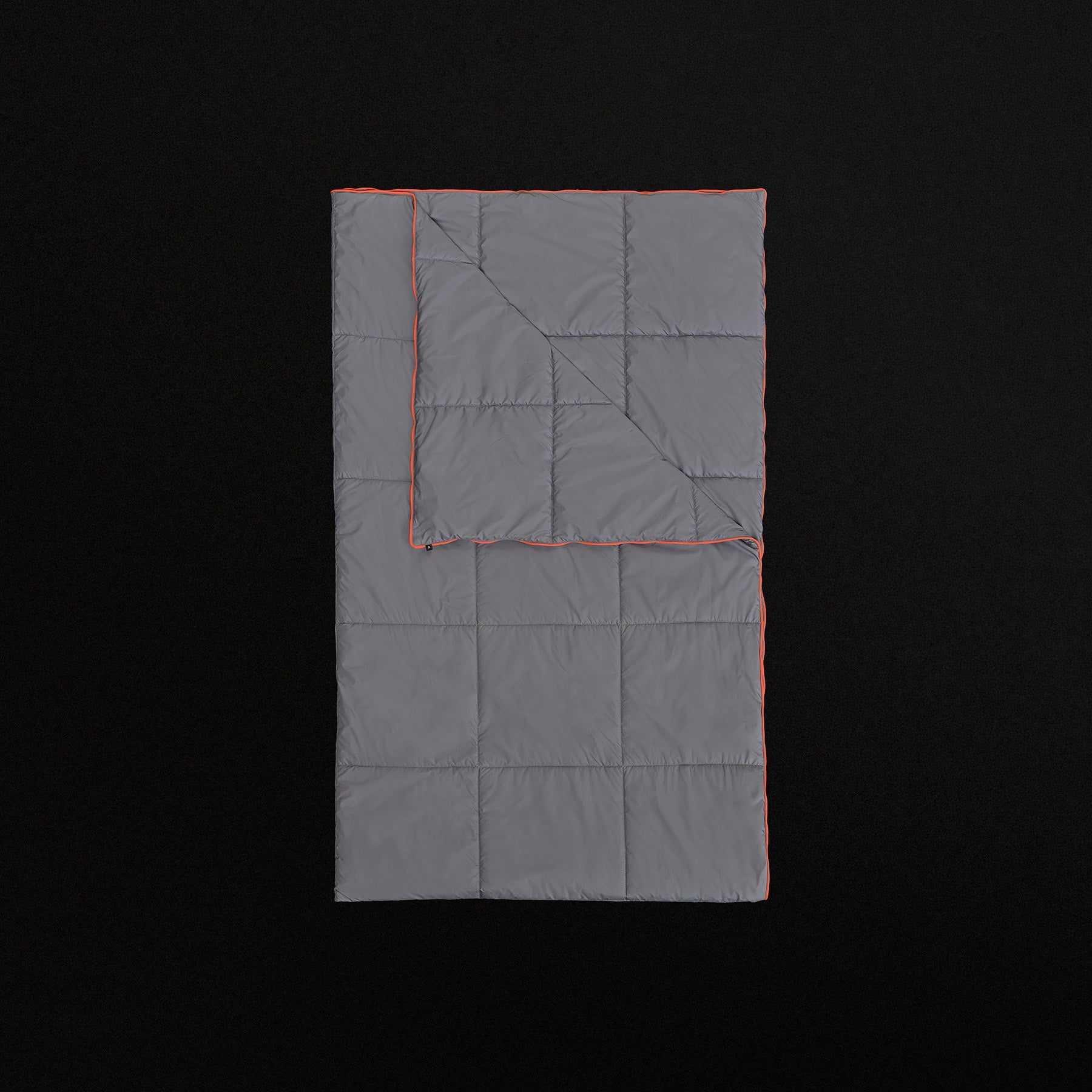 Y/OSEMITE Quilted Blanket in Arsenic/Orange | James Perse Los Angeles