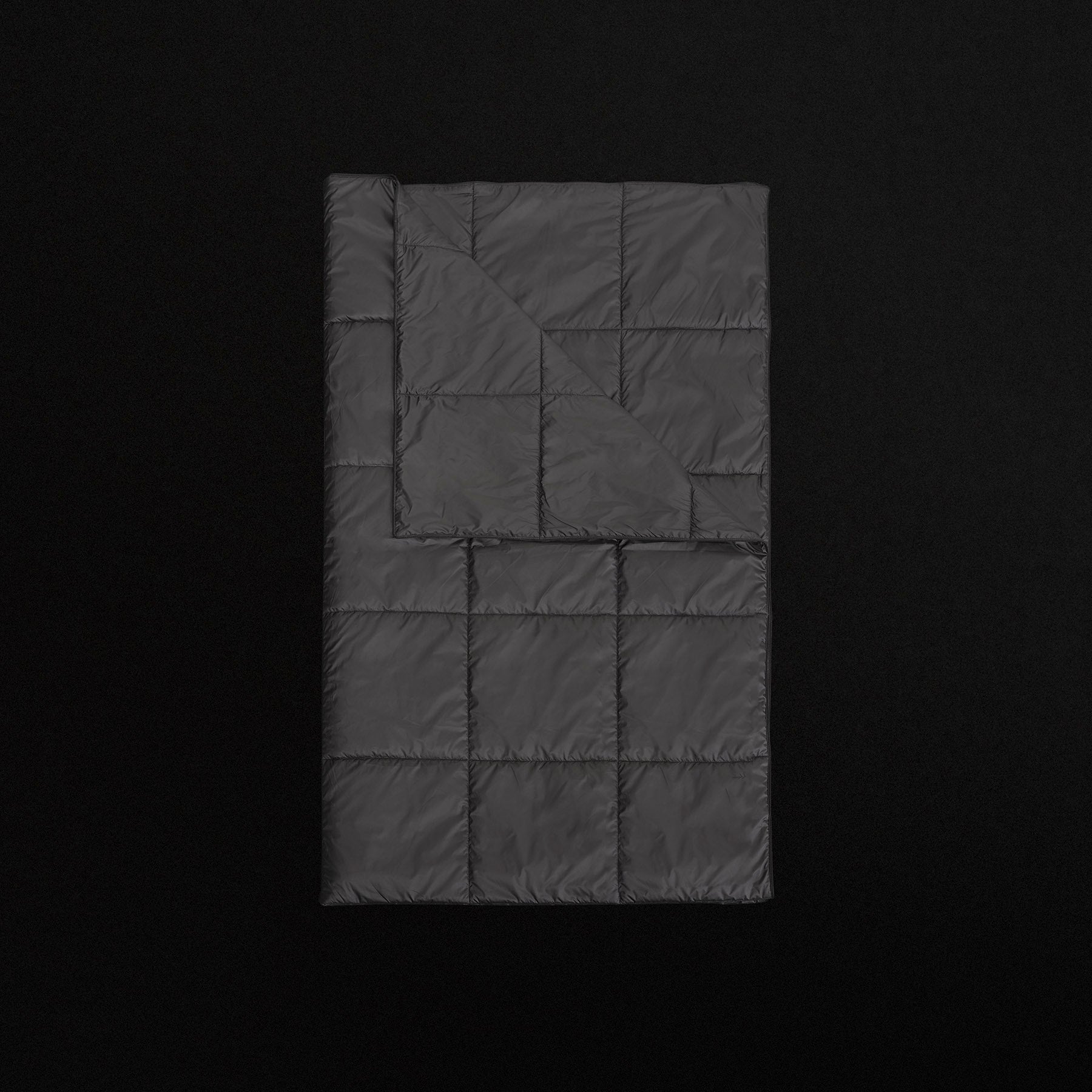 Y/OSEMITE Quilted Blanket in Black/Black | James Perse Los Angeles