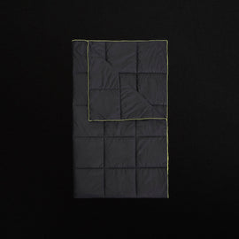 Y/OSEMITE Quilted Blanket in Navy/Neon | James Perse Los Angeles