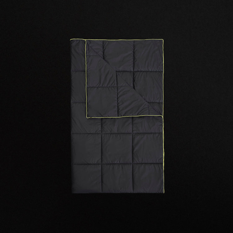 Y/OSEMITE Quilted Blanket in Navy/Neon | James Perse Los Angeles