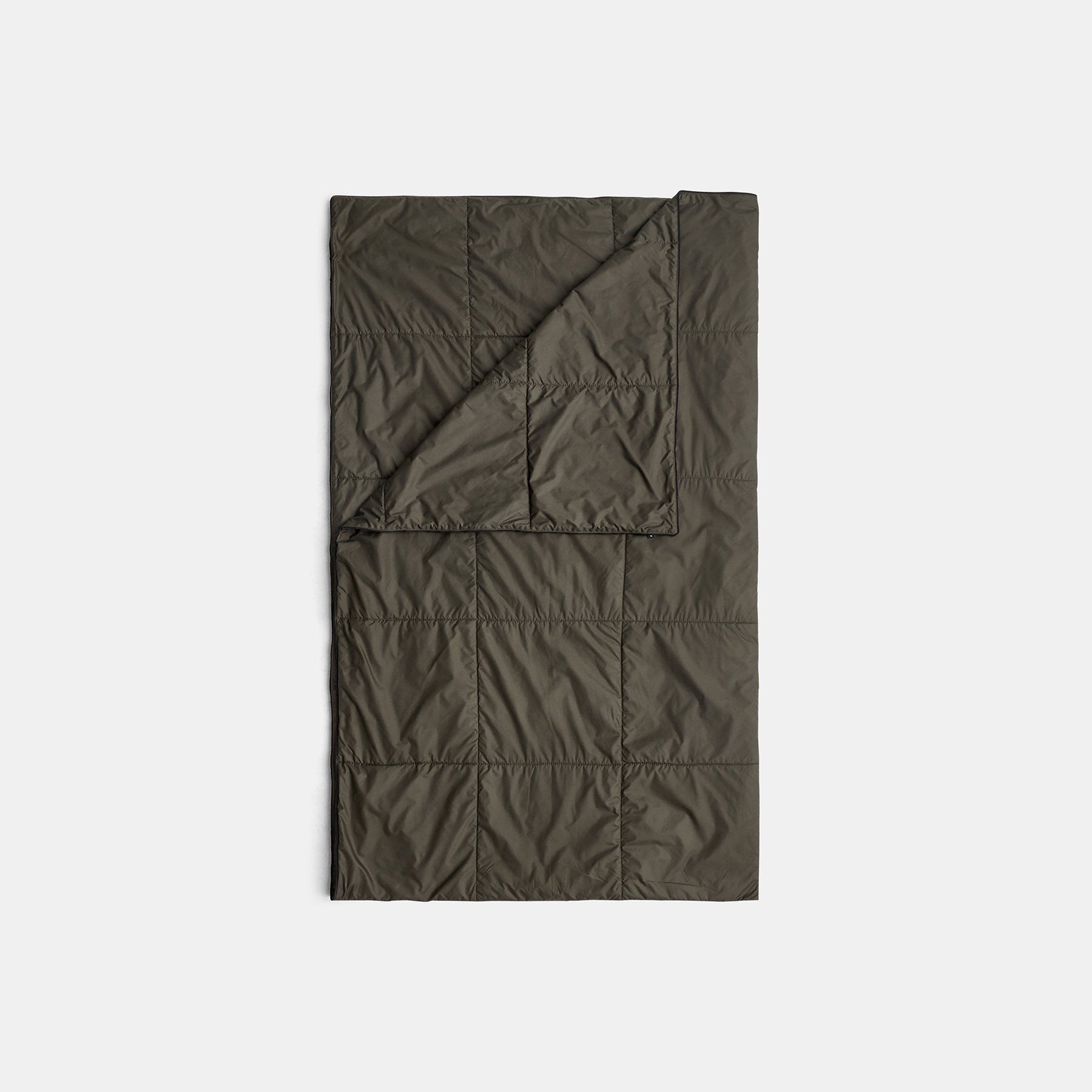Y/OSEMITE Quilted Blanket In Olive/Black | James Perse Los Angeles