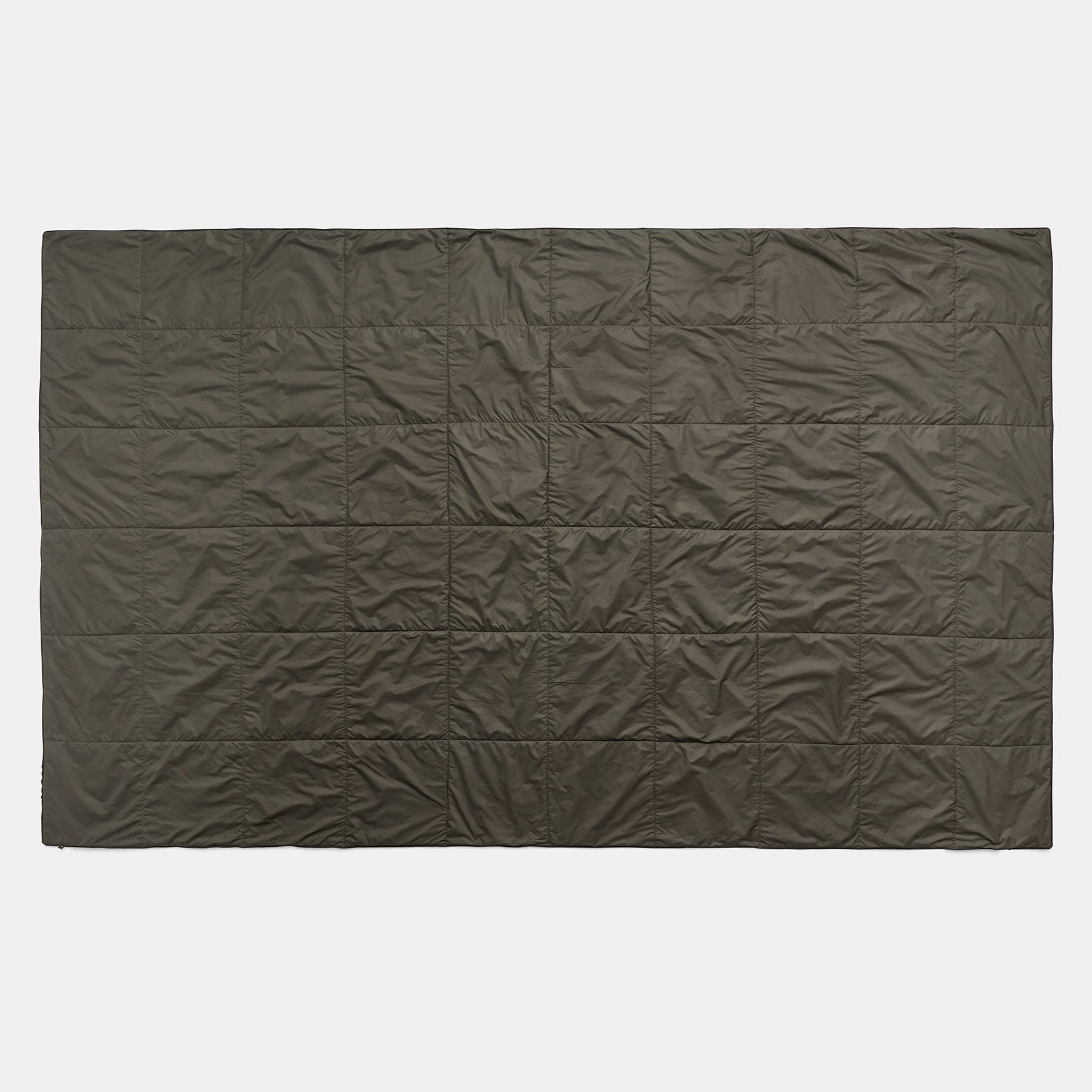 Y/OSEMITE Quilted Blanket In Olive/Black | James Perse Los Angeles