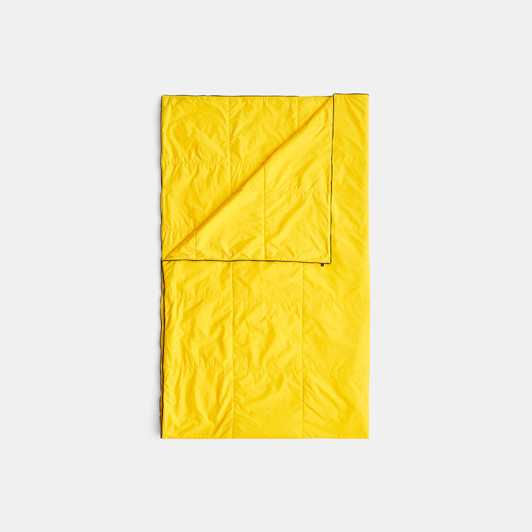 Y/OSEMITE Quilted Blanket In Yellow/Carbon | James Perse Los Angeles