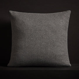 Double Sided Baby Soft Throw Pillow - Heather Charcoal | James Perse Los Angeles