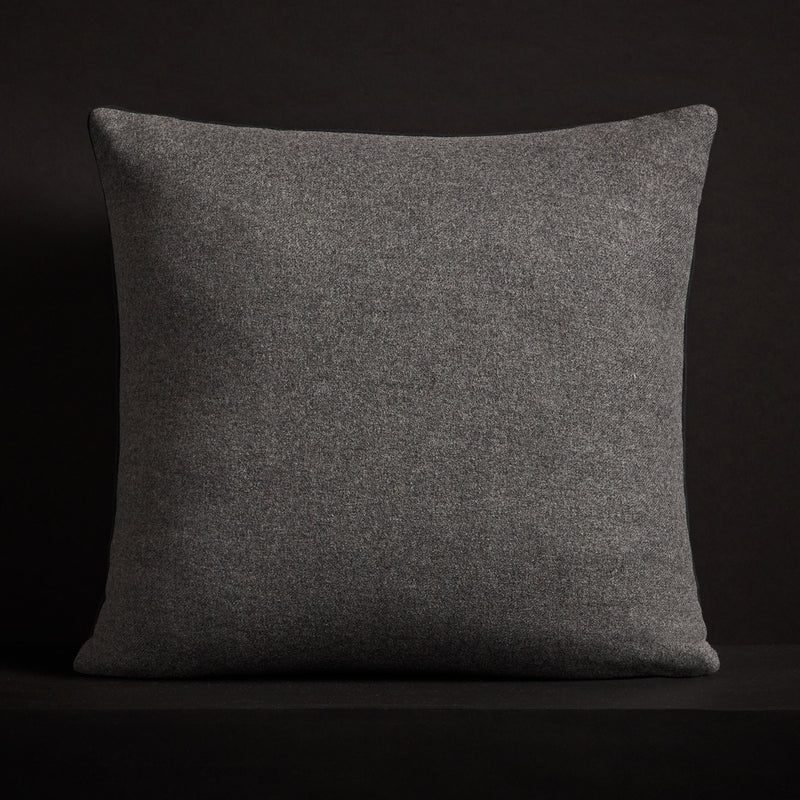 Double Sided Baby Soft Throw Pillow - Heather Charcoal | James Perse Los Angeles