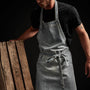 Vintage Denim Chef'S Apron in Denim Wash | James Perse Los Angeles