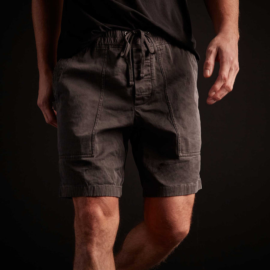 Army Cotton Slub Utility Short - Magma Pigment | James Perse Los Angeles
