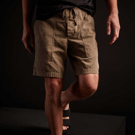 Army Cotton Slub Utility Short - Old Whiskey Pigment | James Perse Los Angeles