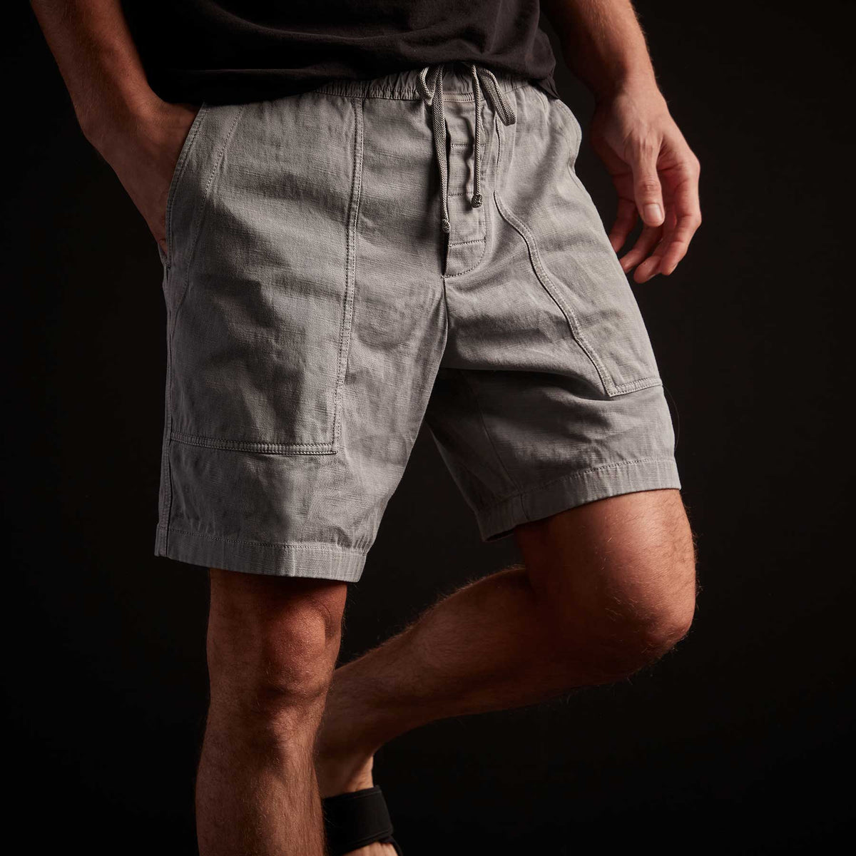 Army Cotton Slub Utility Short - Salt Pigment | James Perse Los Angeles