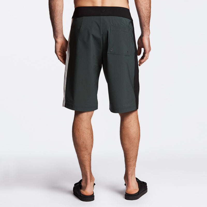 Y/OSEMITE Tri Color Boardshort - Bamboo/Black/Shell | James Perse Los Angeles