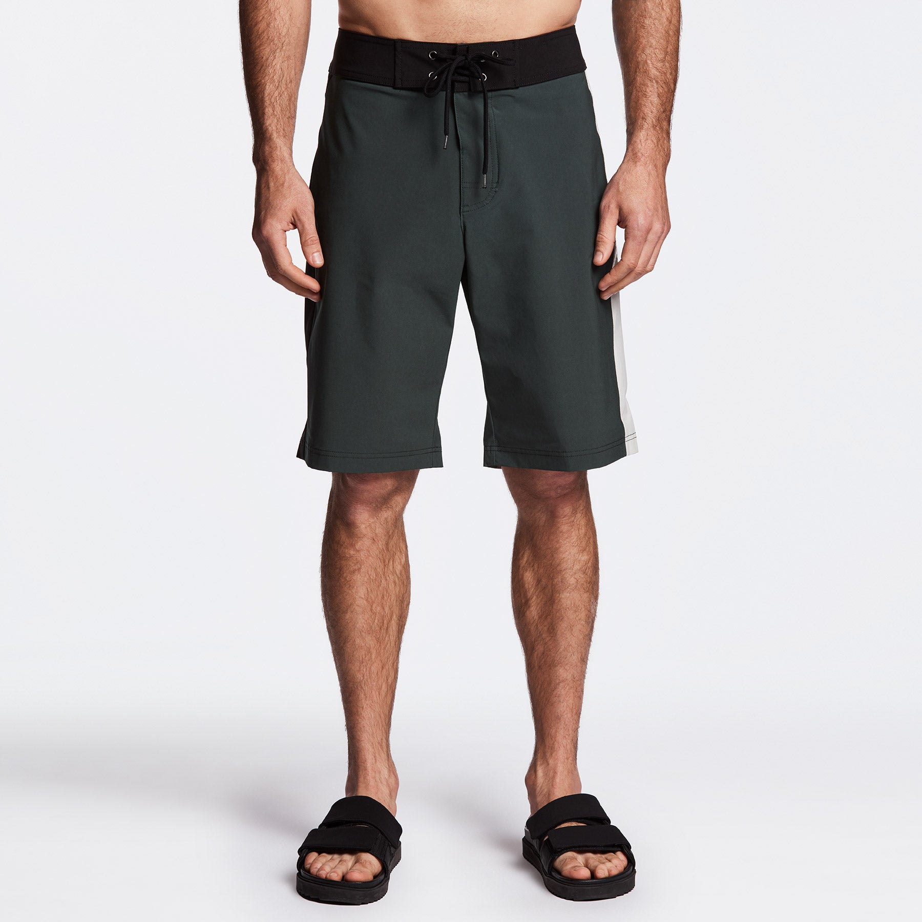 Y/OSEMITE Tri Color Boardshort - Bamboo/Black/Shell | James Perse Los Angeles