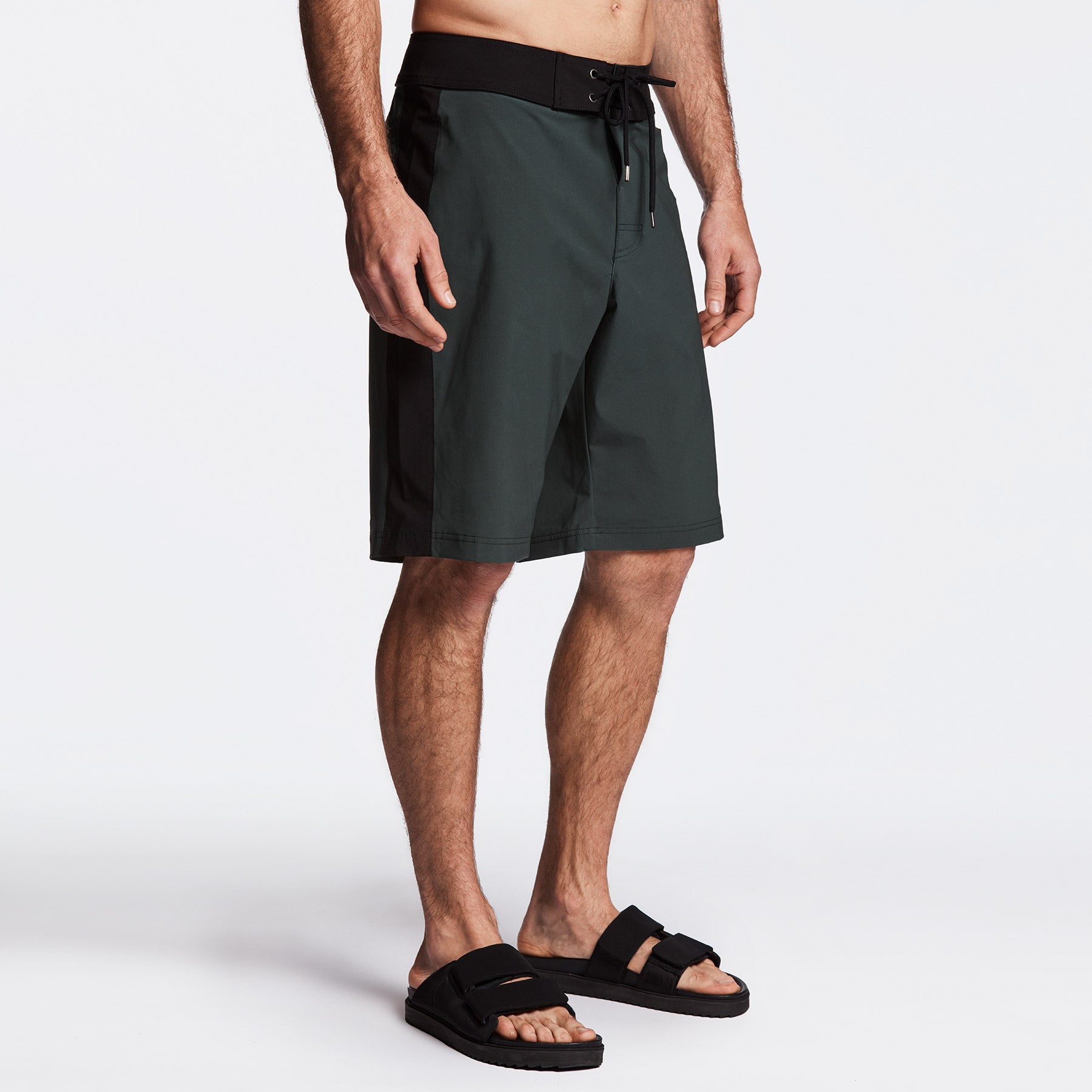 Y/OSEMITE Tri Color Boardshort - Bamboo/Black/Shell | James Perse Los Angeles