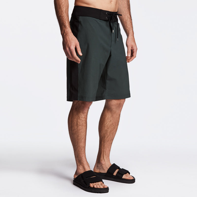 Y/OSEMITE Tri Color Boardshort - Bamboo/Black/Shell | James Perse Los Angeles