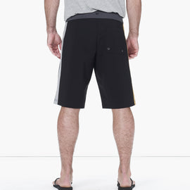 Y/OSEMITE Tri Color Boardshort - Black/Slate/Stone/Solar | James Perse Los Angeles