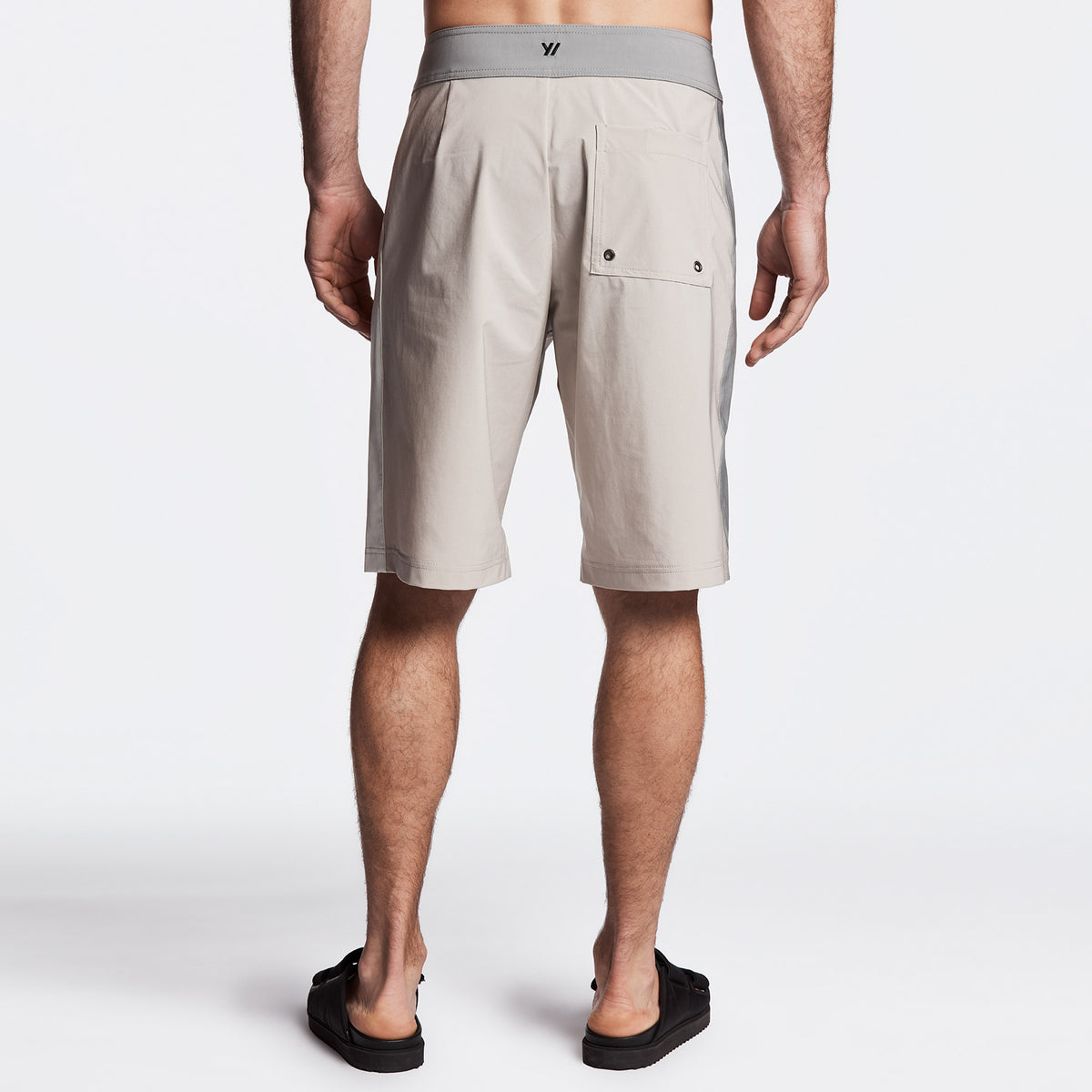 Y/OSEMITE Tri Color Boardshort - Sand/Stone/Shell | James Perse Los Angeles
