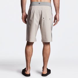 Y/OSEMITE Tri Color Boardshort - Sand/Stone/Shell | James Perse Los Angeles