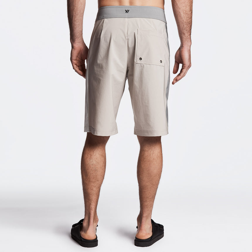 Y/OSEMITE Tri Color Boardshort - Sand/Stone/Shell | James Perse Los Angeles