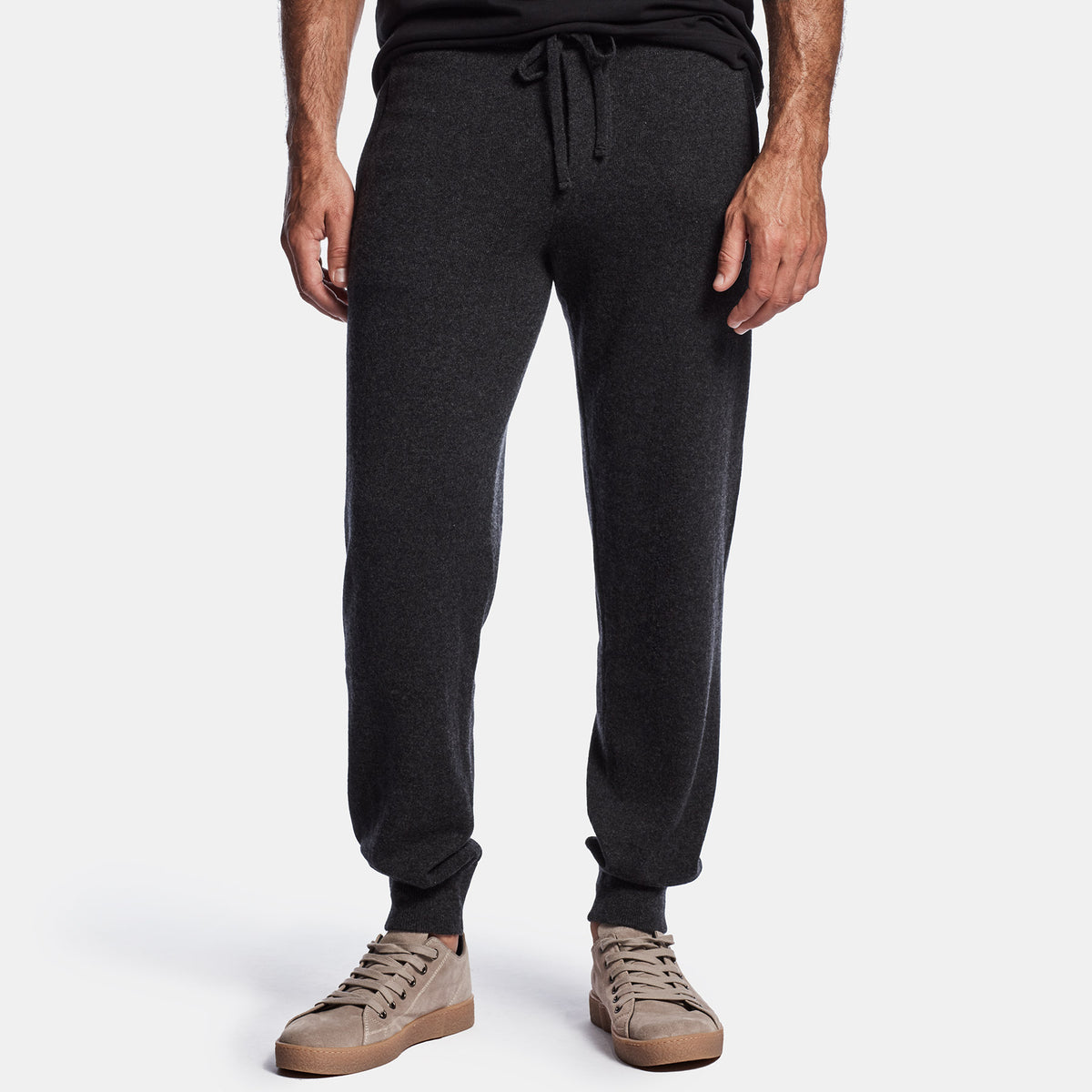 Baby Cashmere Track Pant in Charcoal | James Perse Los Angeles