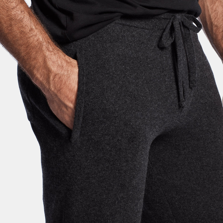Baby Cashmere Track Pant in Charcoal | James Perse Los Angeles