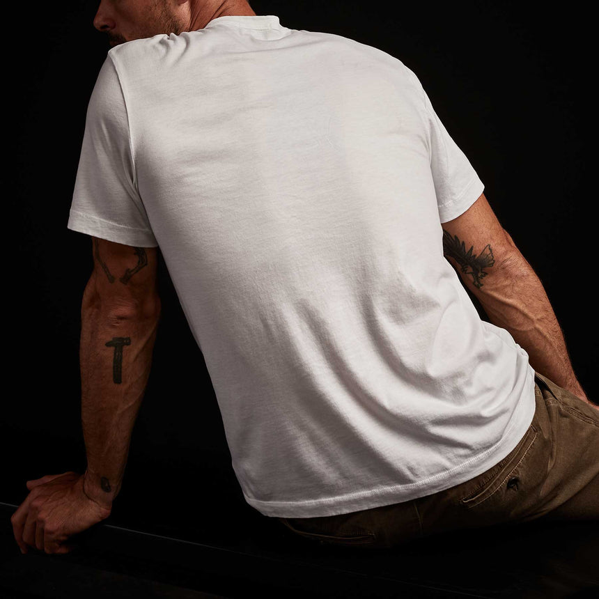 Elevated Lotus Jersey Pocket Tee In White | James Perse Los Angeles