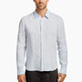 Slim Fit Broken Stripe Lin Shr in Memory Pigment | James Perse Los Angeles
