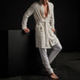 Brushed Thrml Knit Hooded Robe in Oyster | James Perse Los Angeles