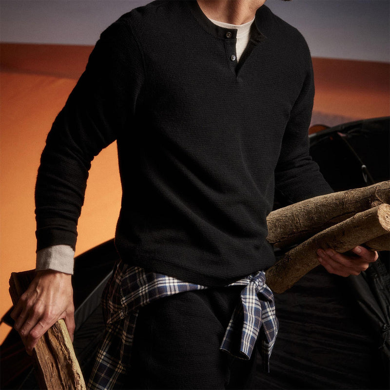 Alpine Thermal Short in Black | James Perse Los Angeles 