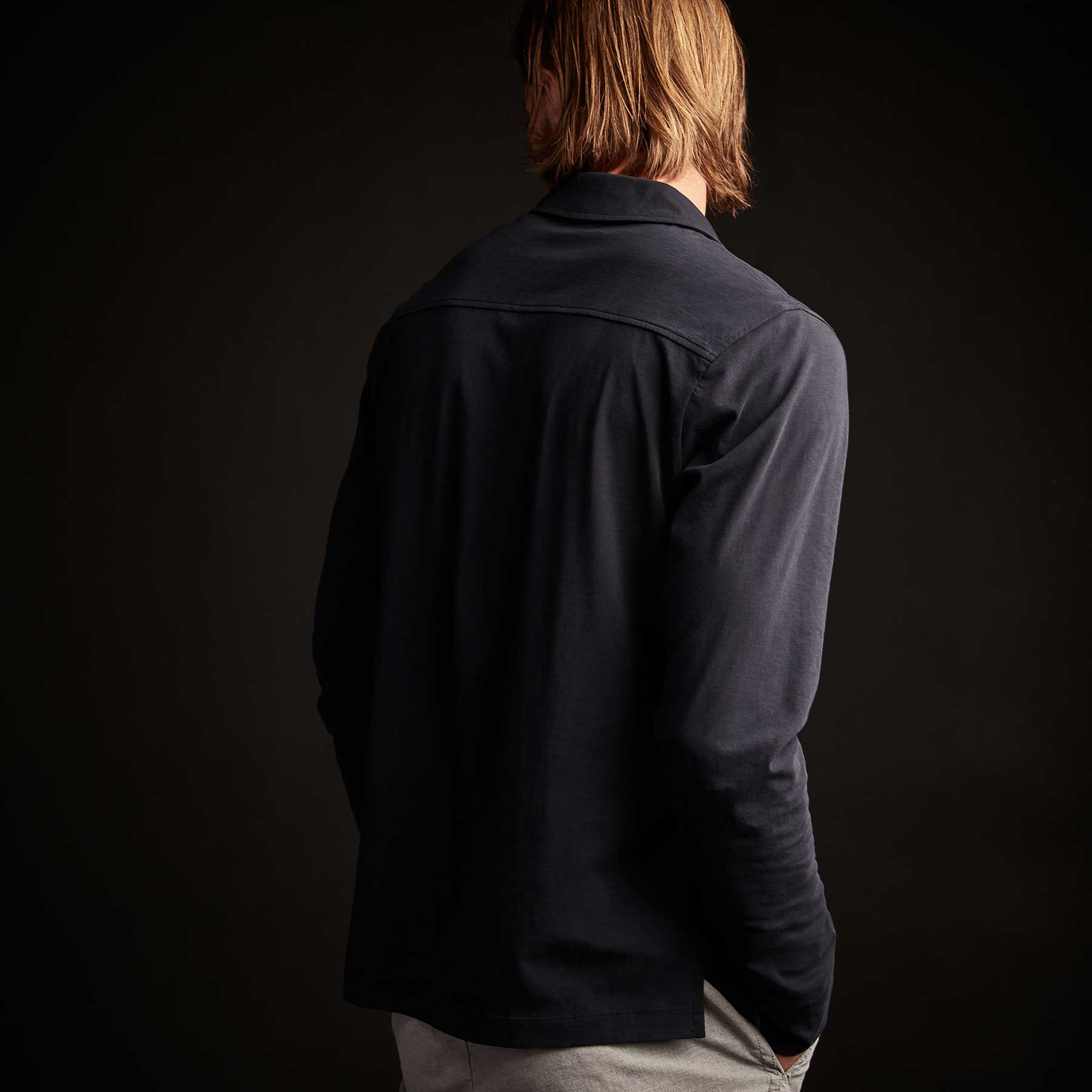 Knit Jersey Shirt in Deep | James Perse Los Angeles