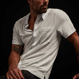 Clean Finish Jersey Shirt - Blue Ice | James Perse Los Angeles