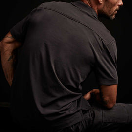 Clean Finish Jersey Shirt - Magma | James Perse Los Angeles