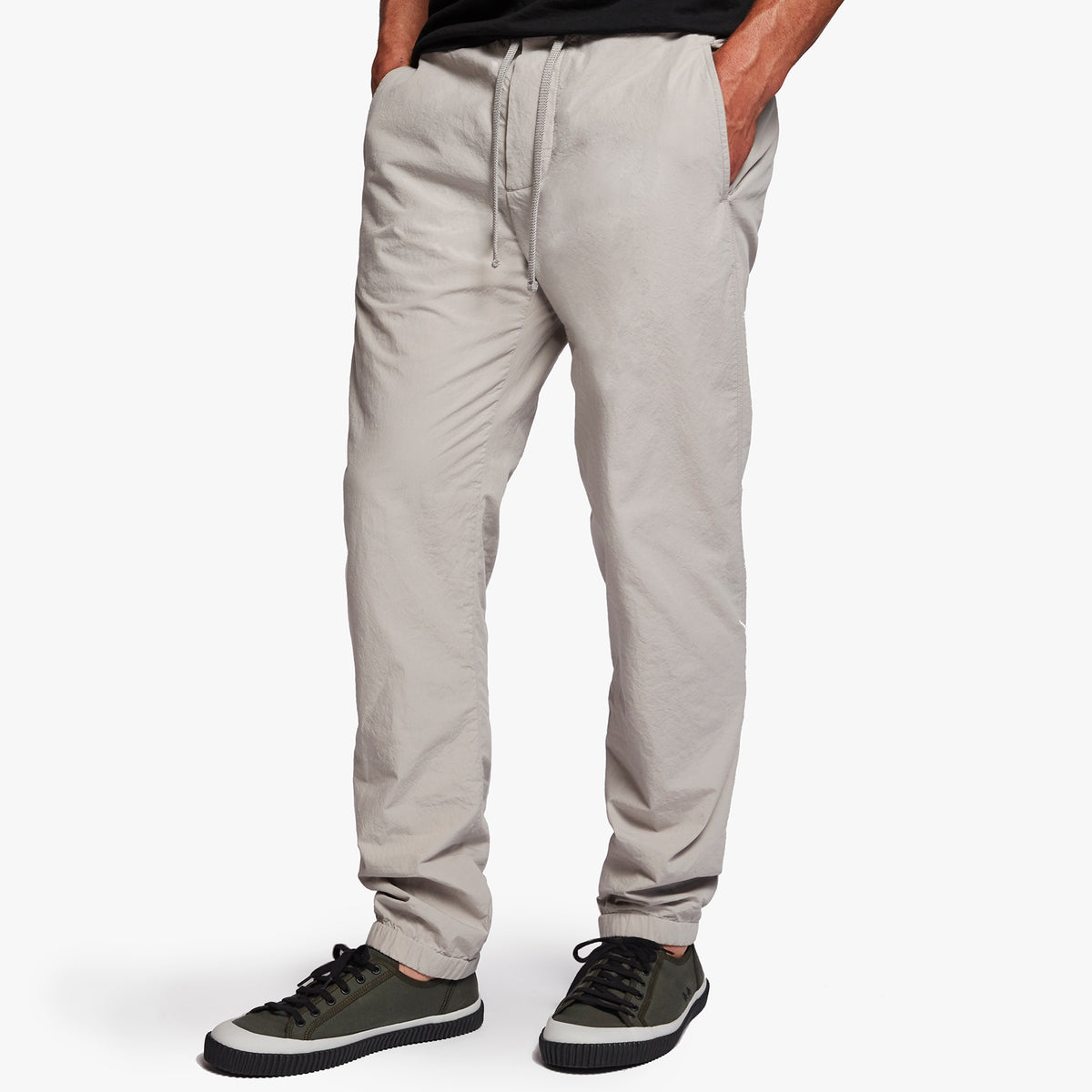Twisted Seam Poplin Pant In Grey Cloud | James Perse Los Angeles