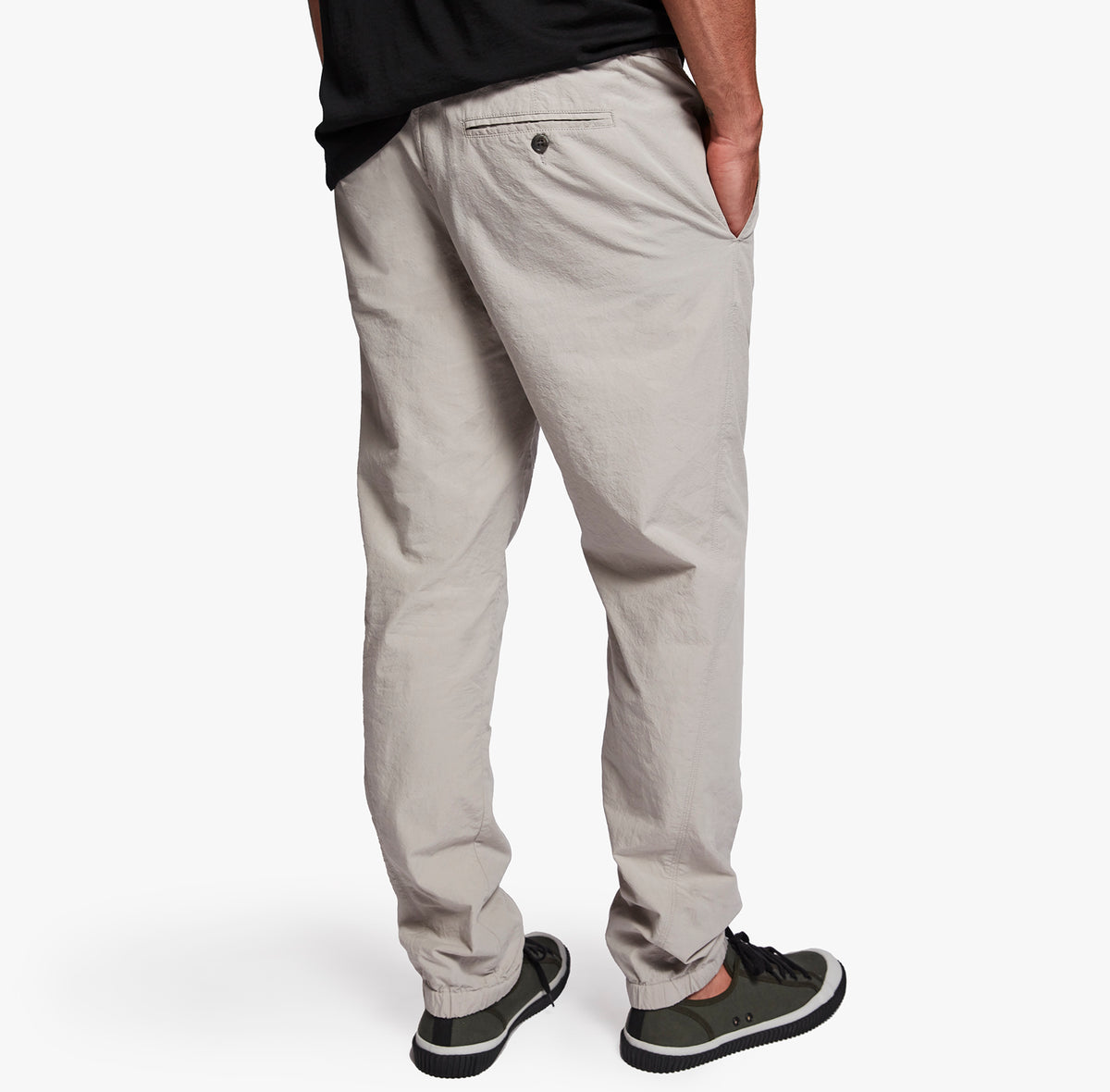 Twisted Seam Poplin Pant In Grey Cloud | James Perse Los Angeles
