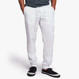 Twisted Seam Poplin Pant In White | James Perse Los Angeles