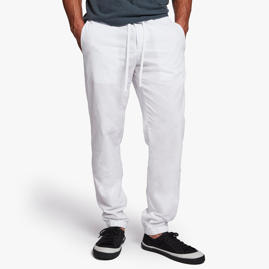 Twisted Seam Poplin Pant In White | James Perse Los Angeles
