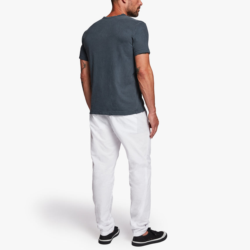Twisted Seam Poplin Pant In White | James Perse Los Angeles