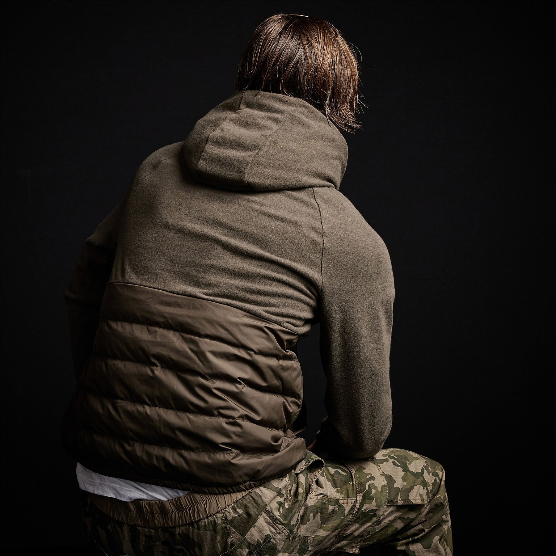 | Perse Olive Hooded Los James - Jacket Angeles Pullover