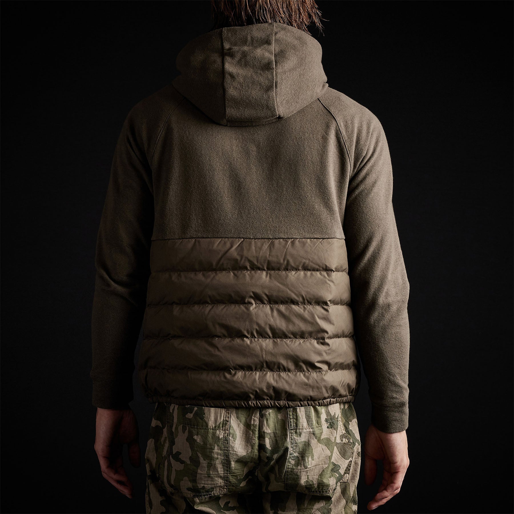 Olive Perse Los Hooded Jacket | Pullover James - Angeles