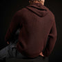 Cashmere Thermal Raglan Hooded Sweater - Red Earth | James Perse Los Angeles