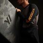 Y/OSEMITE Graphic Performance Knit Raglan - Raccoon Grey/Black | James Perse Los Angeles