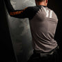 Y/OSEMITE Graphic Performance Knit Raglan - Raccoon Grey/Black | James Perse Los Angeles