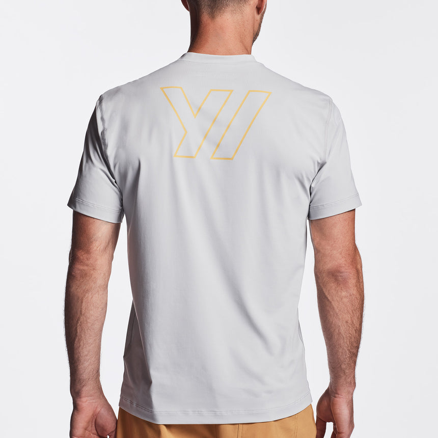 Y/OSEMITE Graphic Performance Knit Tee In Steel | James Perse Los Angeles