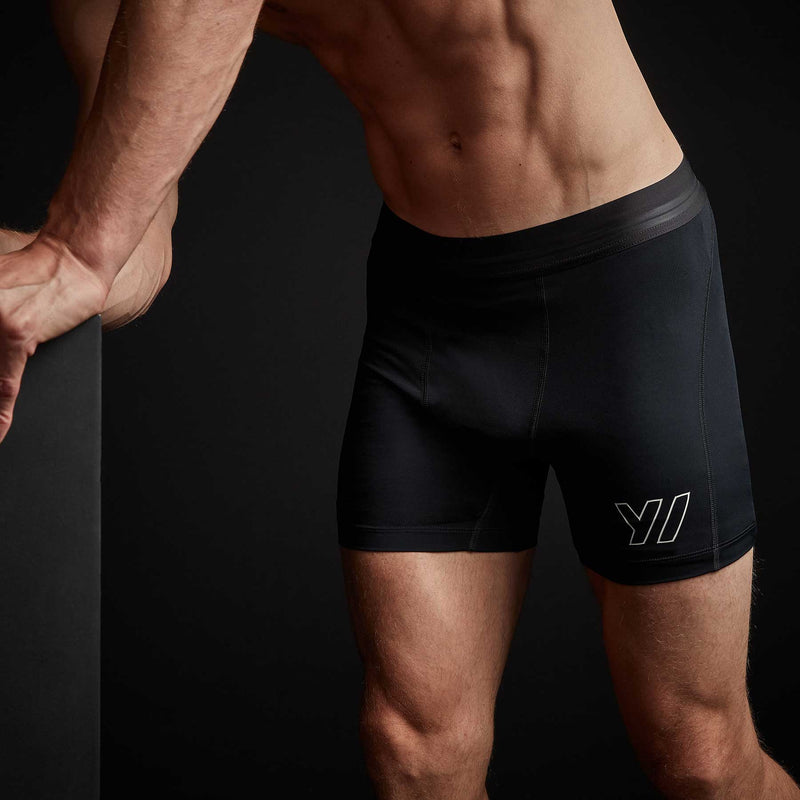 Y/OSEMITE Cool Touch Graphic Boxer Short In Black | James Perse Los Angeles