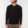 Dry Touch Jersey Raglan Henley in Black | James Perse Los Angeles