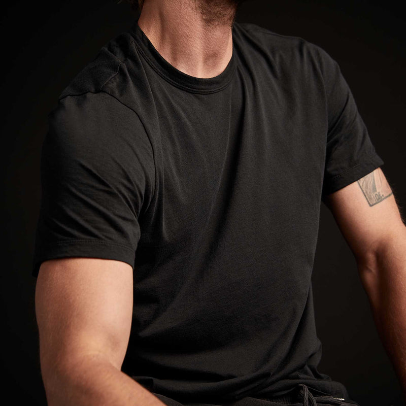 3 Pack Luxe Lotus Jersey Tee - Black | James Perse Los Angeles