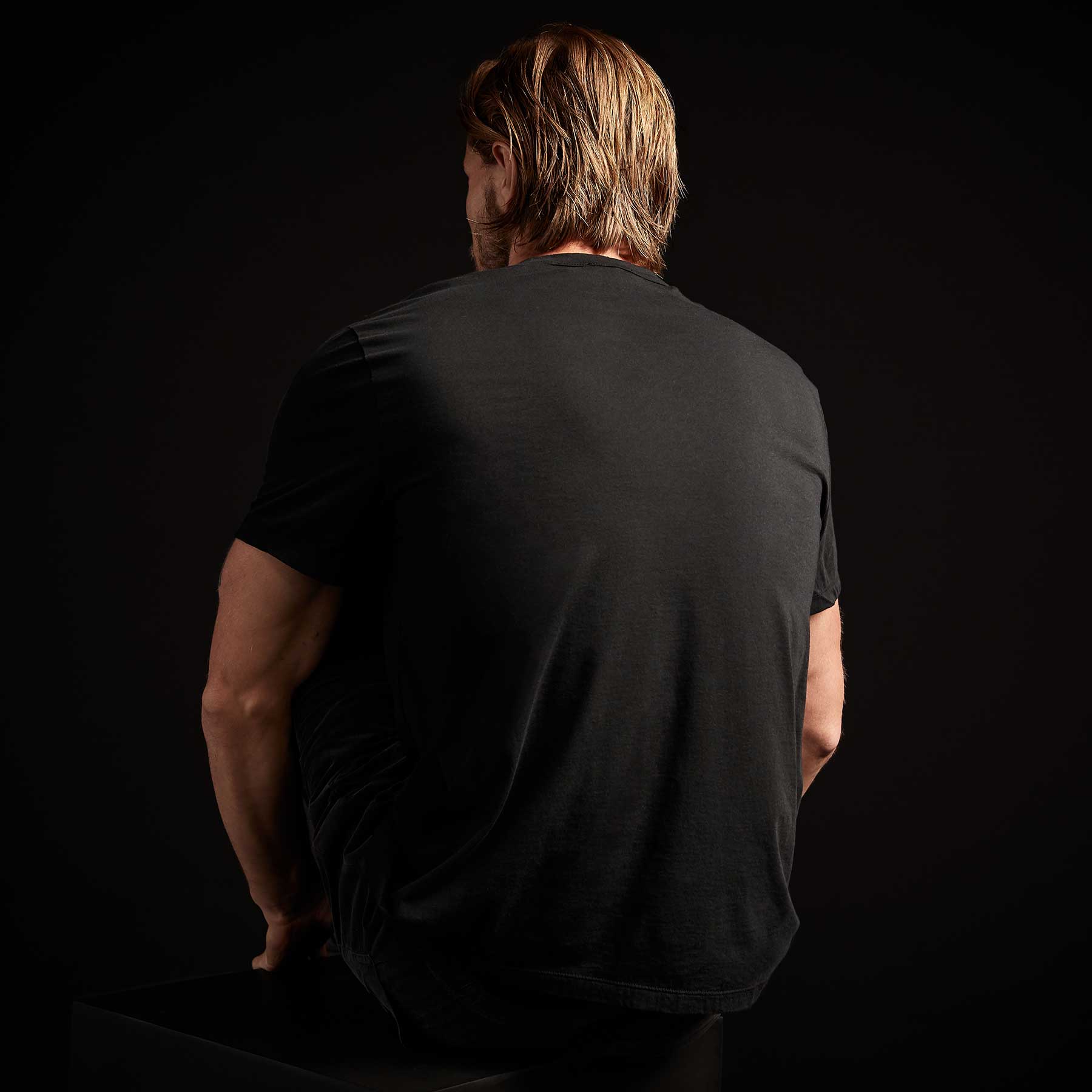 3 Pack Luxe Lotus Jersey Tee - Black | James Perse Los Angeles