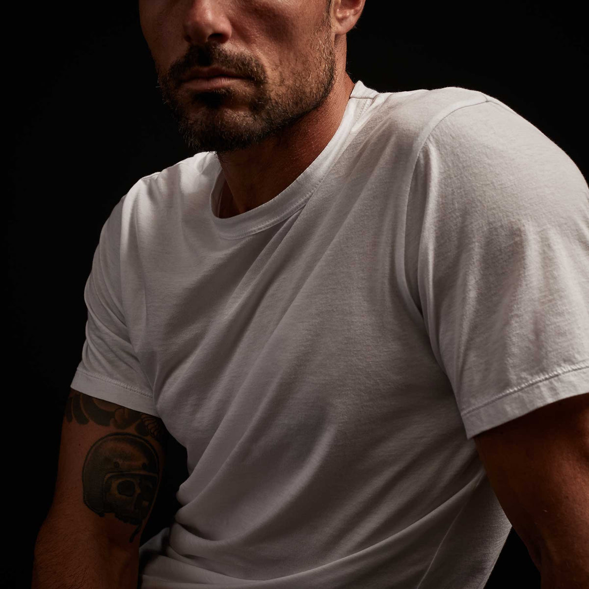 3 Pack Luxe Lotus Jersey Tee - Black/White/French Navy | James Perse Los Angeles