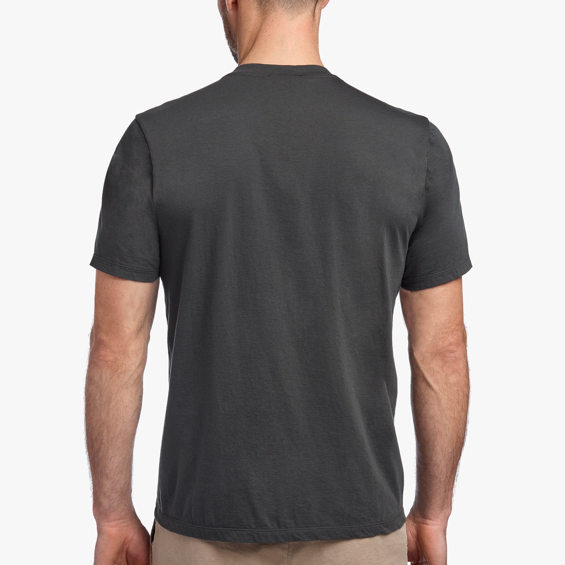 Luxe Lotus Jersey V Neck In Dark Olive | James Perse Los Angeles